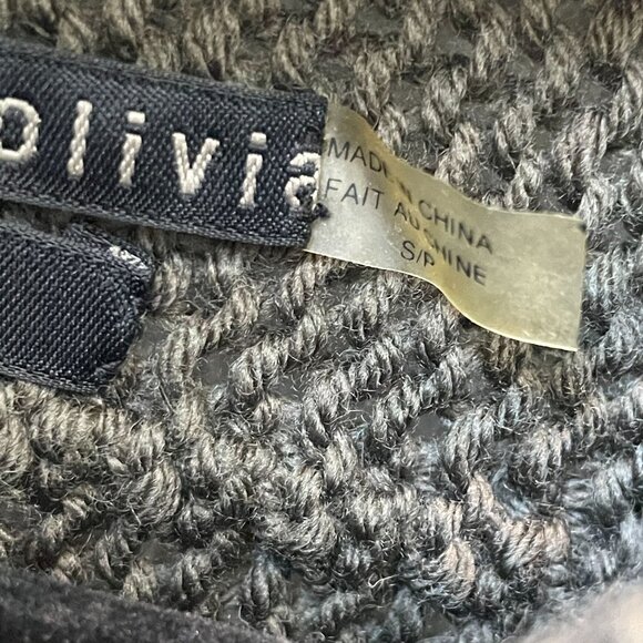 NEW Alice + Olivia Base Womens Small 100% Wool Cable Knit Turtleneck Sweater - Picture 4 of 11